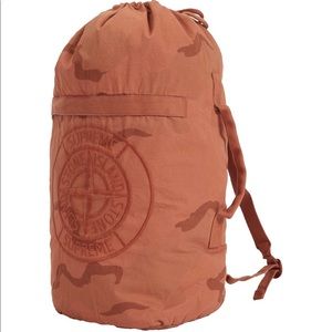 Supreme X Stone island Backpack duffel Bag New DS